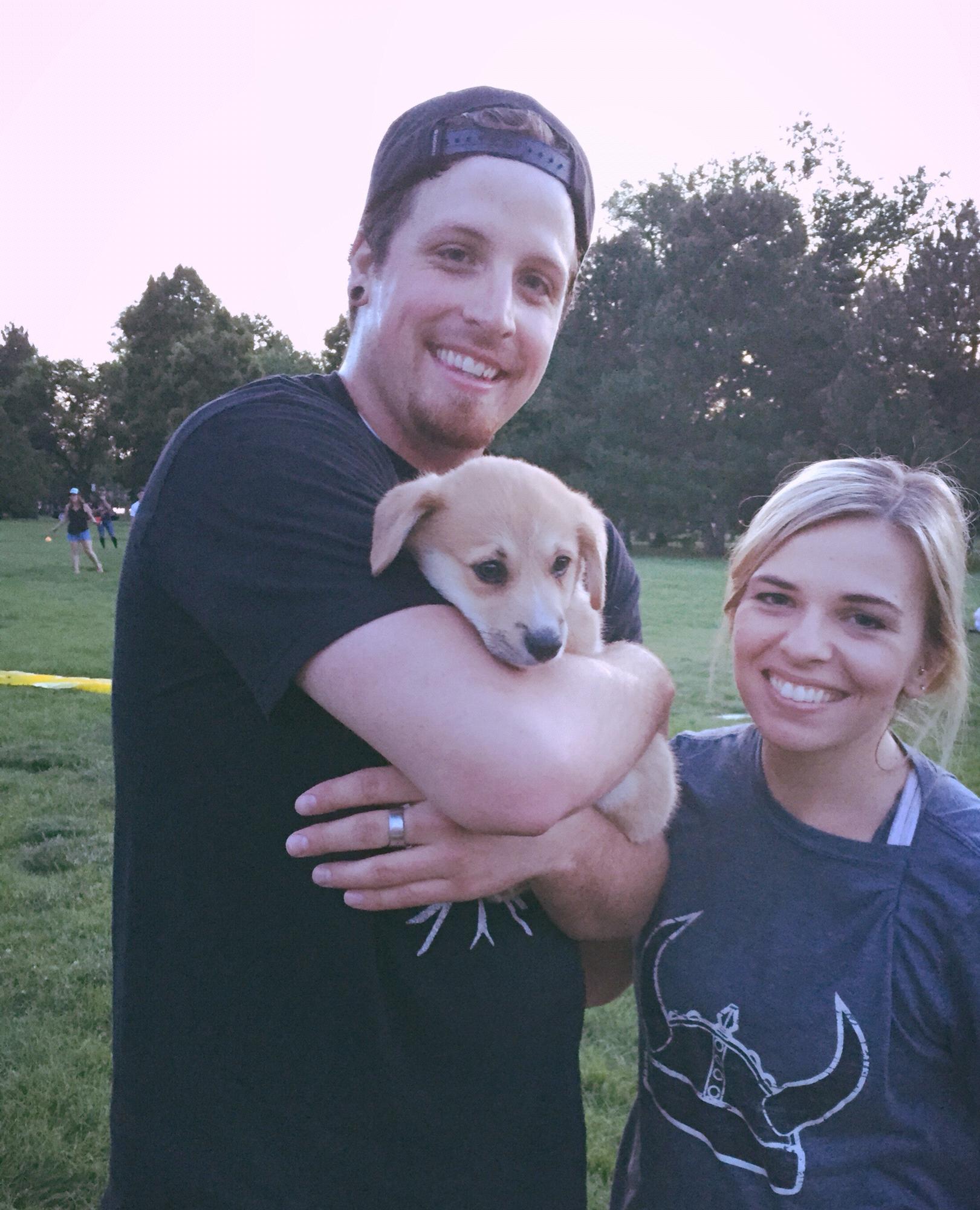 Mayday's first public outing. Kickball!
City Park, 2015.