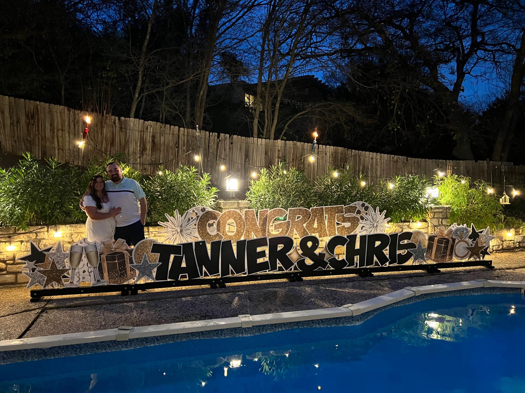 Celebrating our engagement!