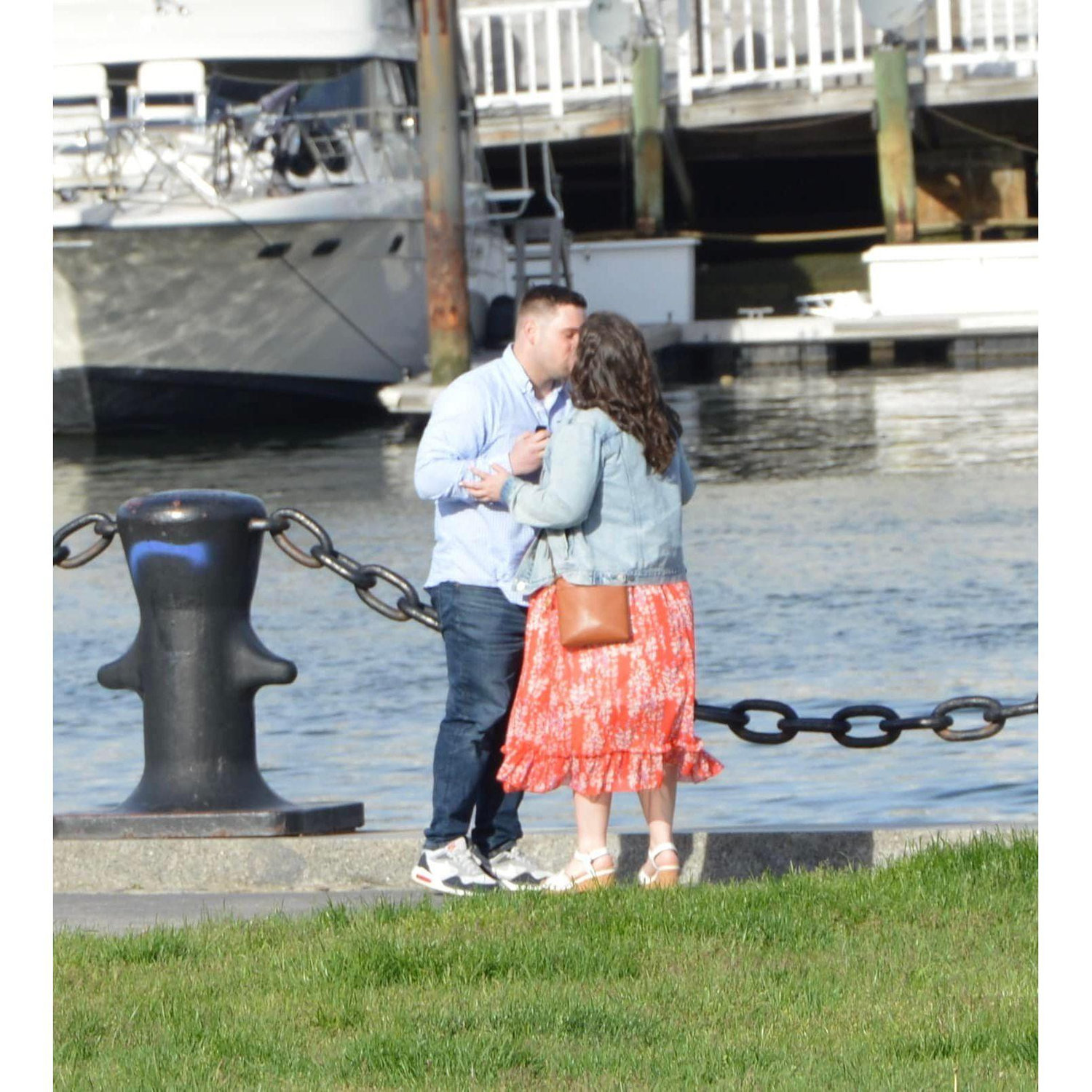 Moments after the engagement