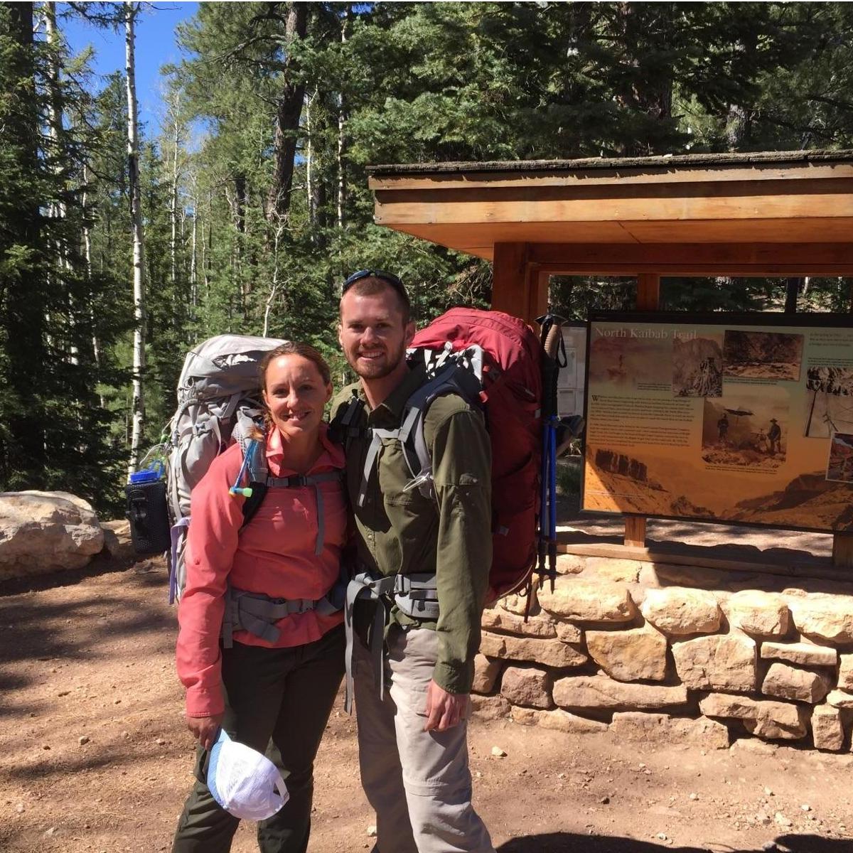 North Kaibab trailhead on our backpacking trip.