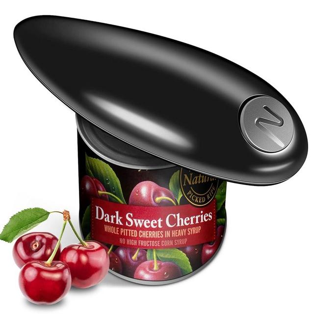 Hands Free Electric Can Opener Easy Open Any Can Sizes with No Sharp Edges, One Touch Battery Operated Electric Can Openers for Kitchen, Kitchen Gadget Gift for Chef, Women, and Senior with Arthritis