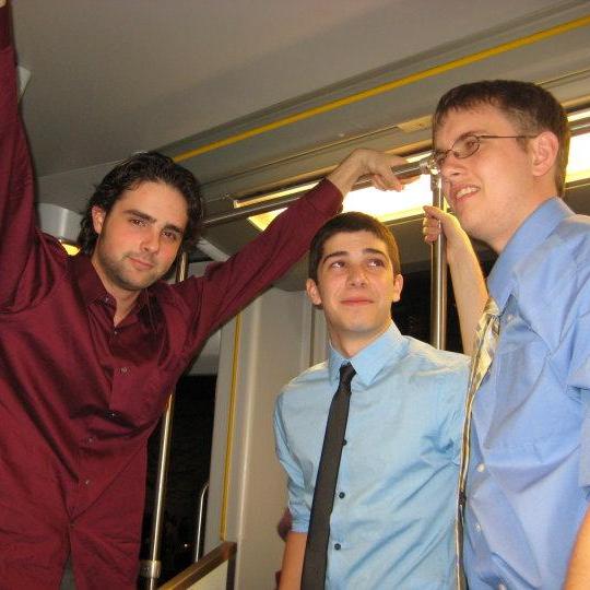 Boston, Maybe 2010 Classin' up the T, with Kevin, Joe, and Ben