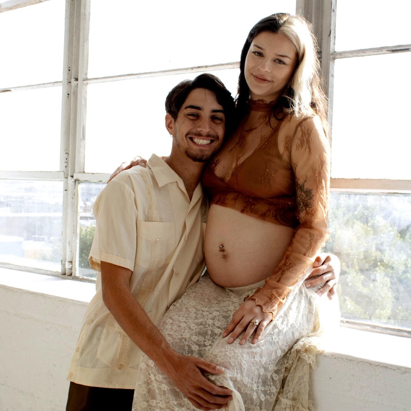 Pregnant with Santiago Rey