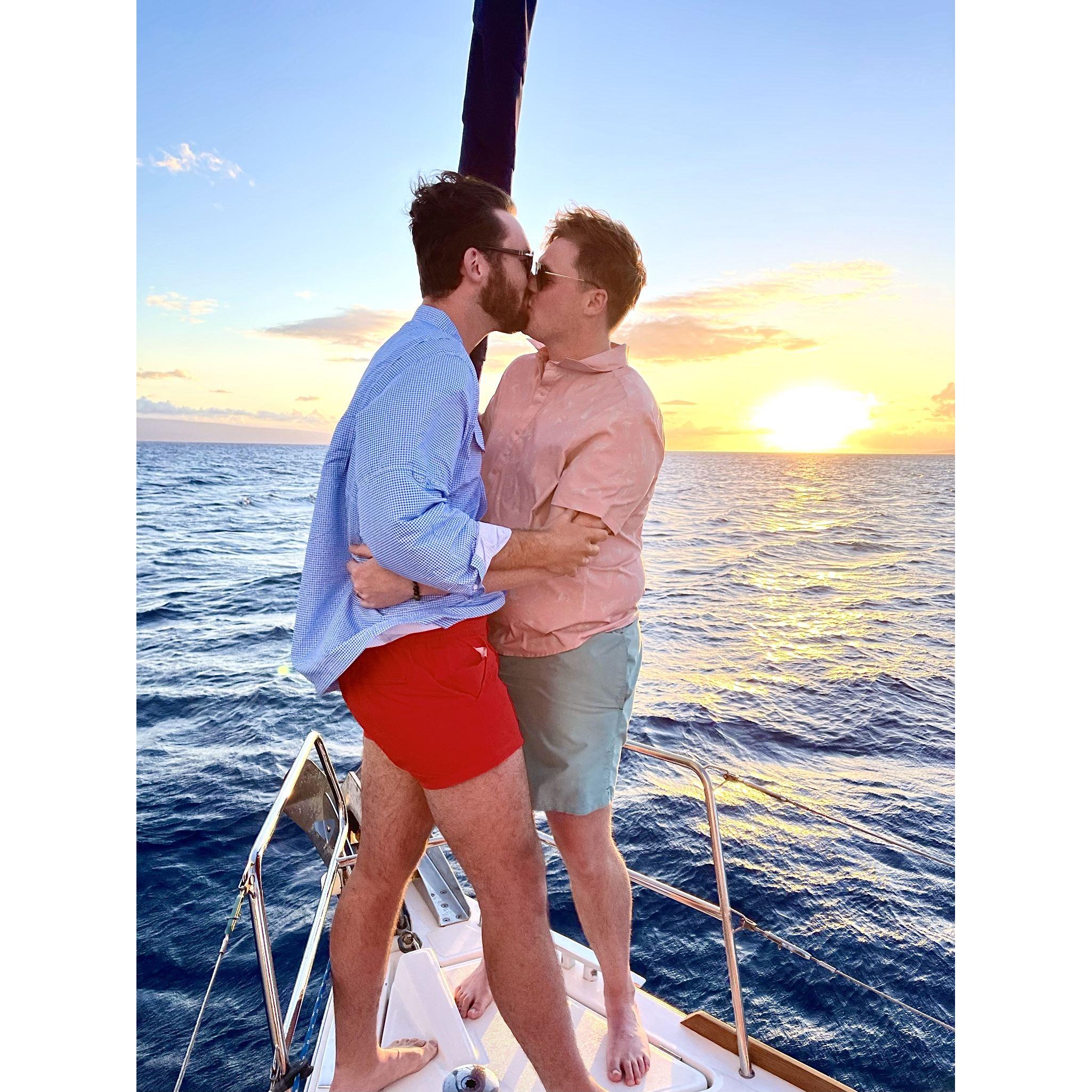 Kissing around the Big Island.