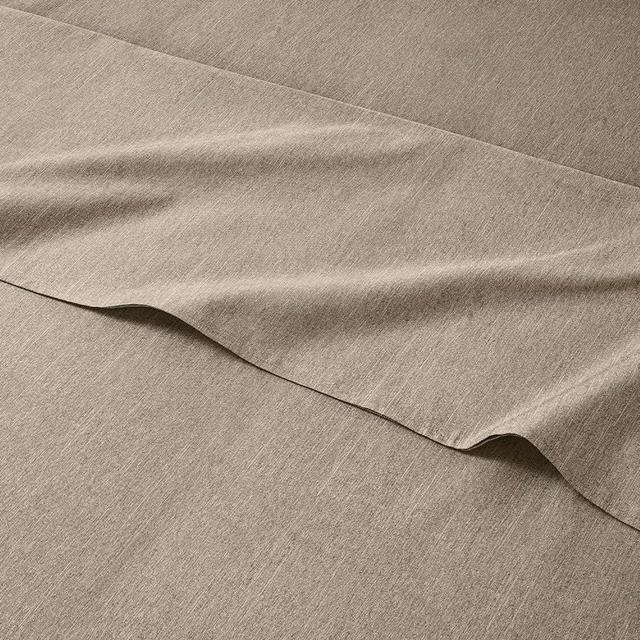 King Size Sheet Set - 6 Piece Set - Hotel Luxury Bed Sheets - Extra Soft - Deep Pockets - Easy Fit - Breathable & Cooling Sheets - Wrinkle Free - Comfy - Heathered Beige Bed Sheets - King Sheets 6 PC