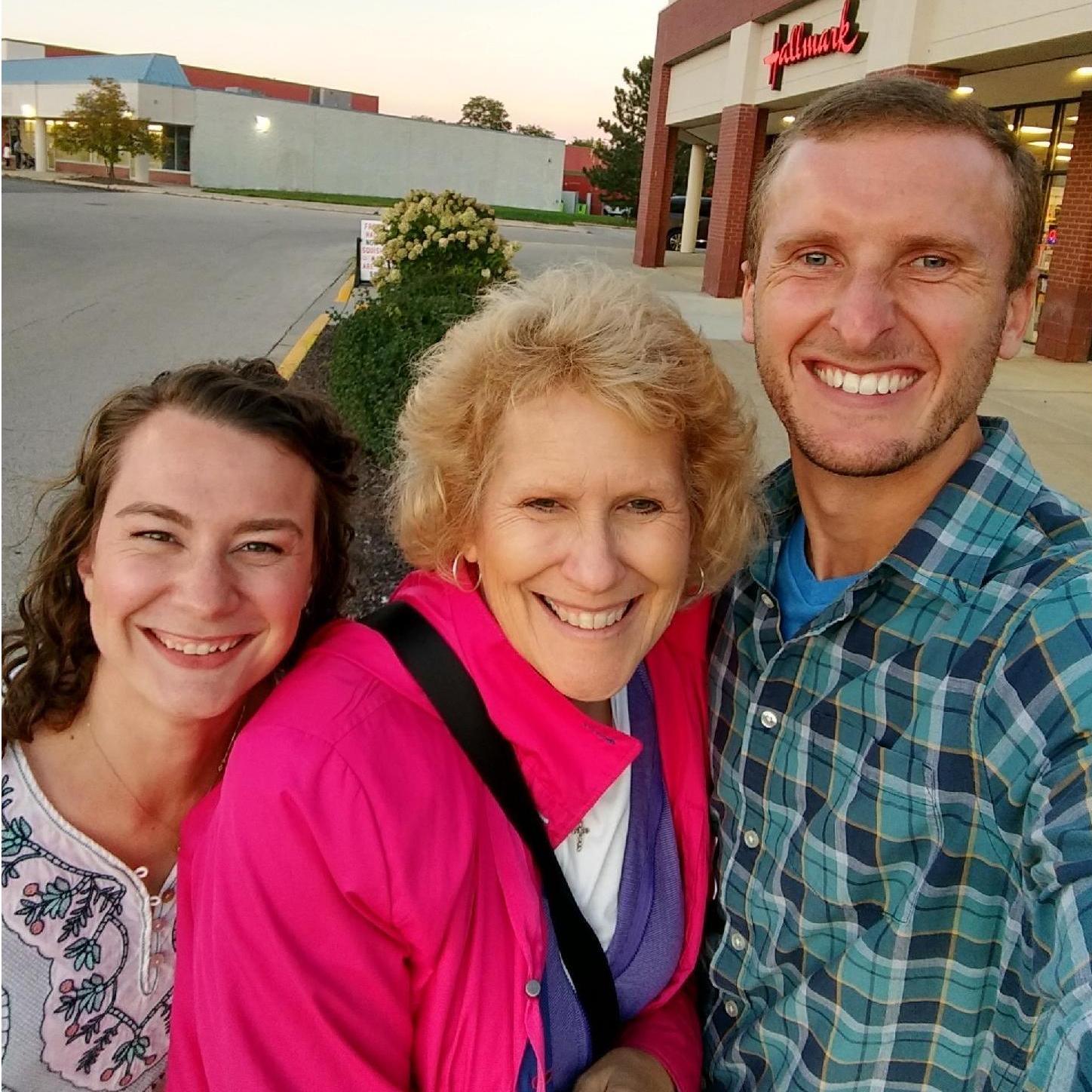 Celebrating Ryan's mom's birthday