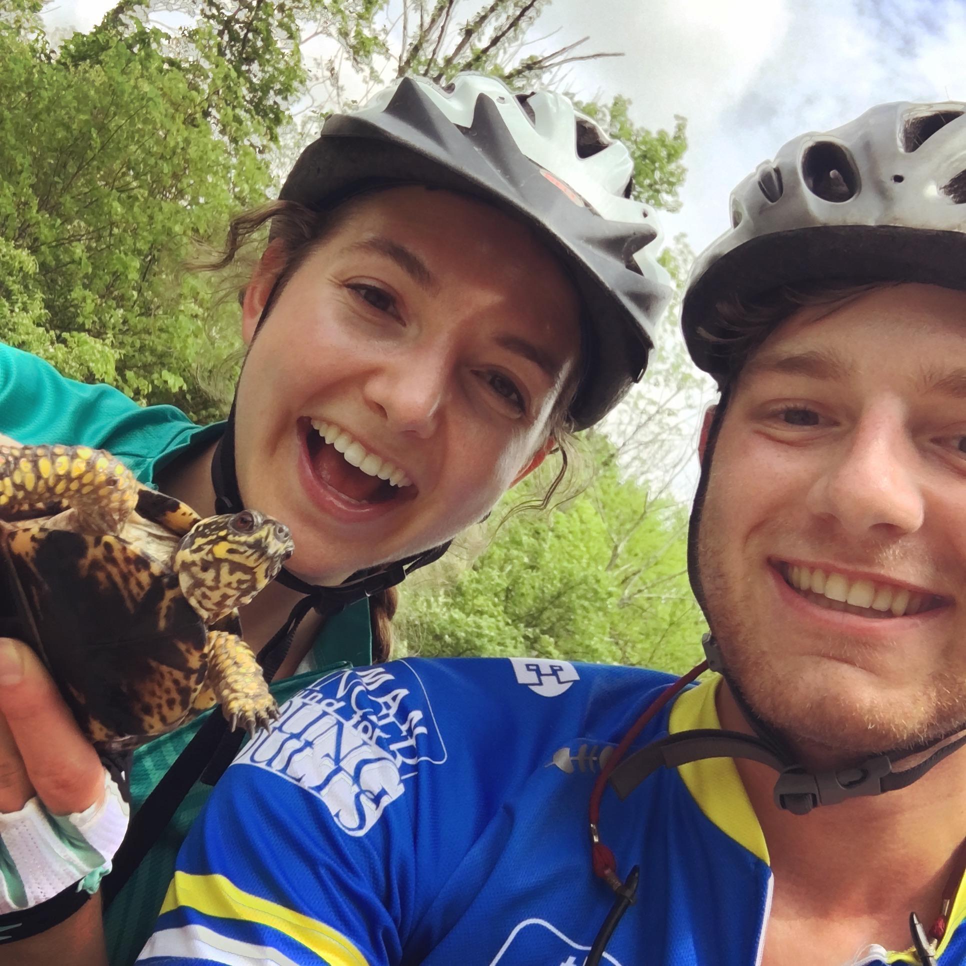 Justin got Mattie into biking and together they have covered many miles on winding country roads all over Ohio and Indiana!