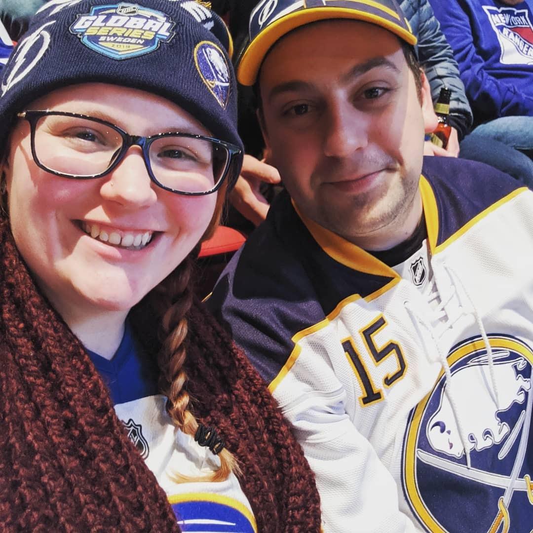 Sabres hockey game in Stockholm, Sweden. Fall 2019