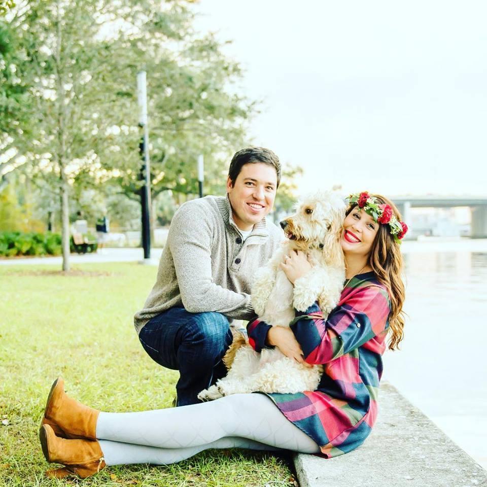 Christmas card photo shoot