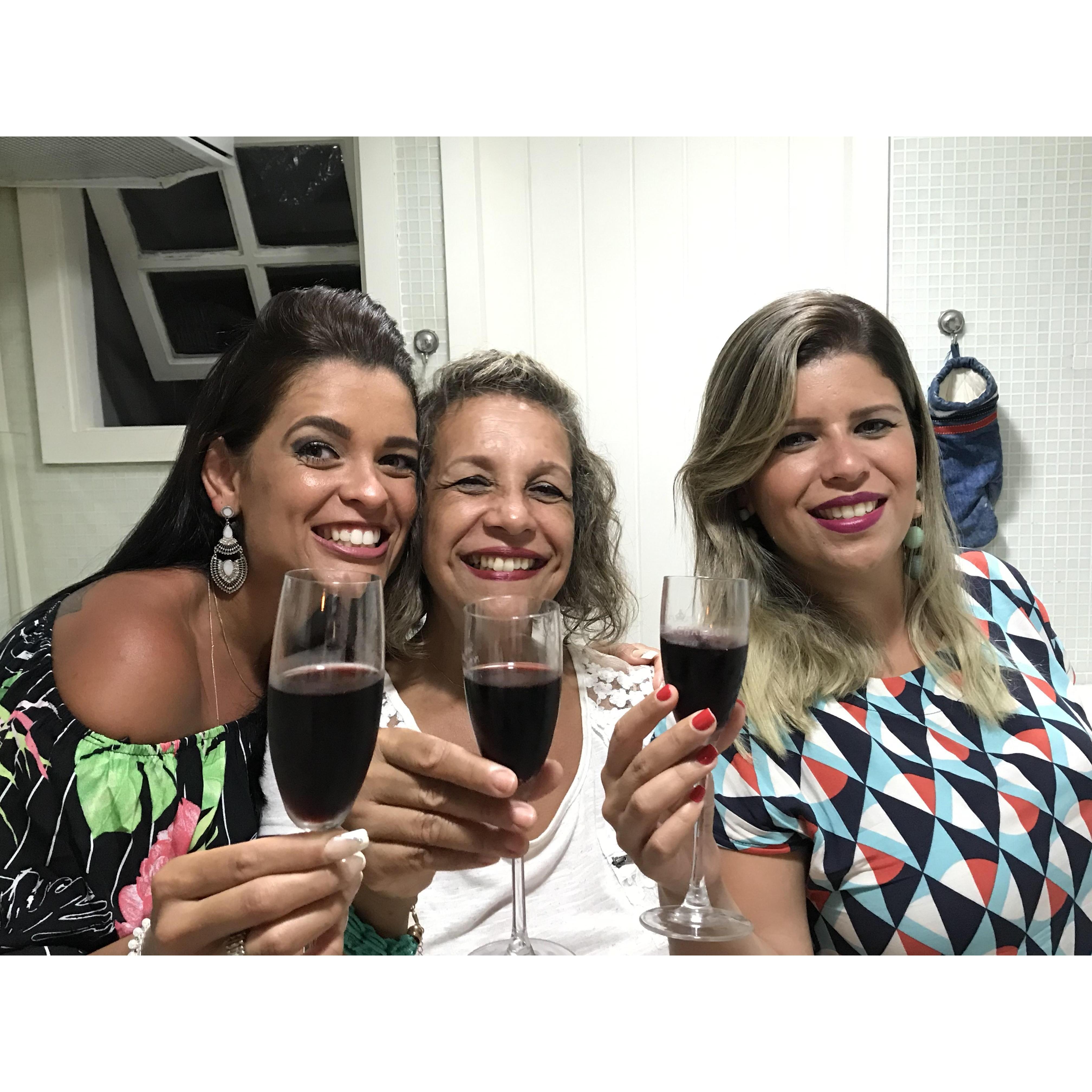 Always a great time to celebrate with mommy and sis...