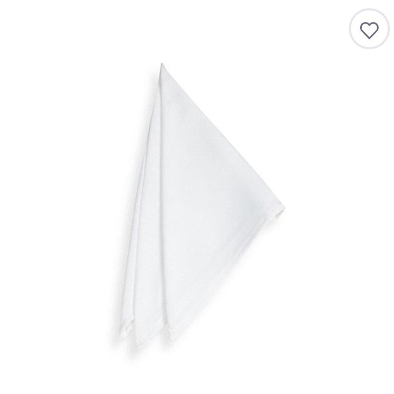 Basics Napkins in White (Set of 4)