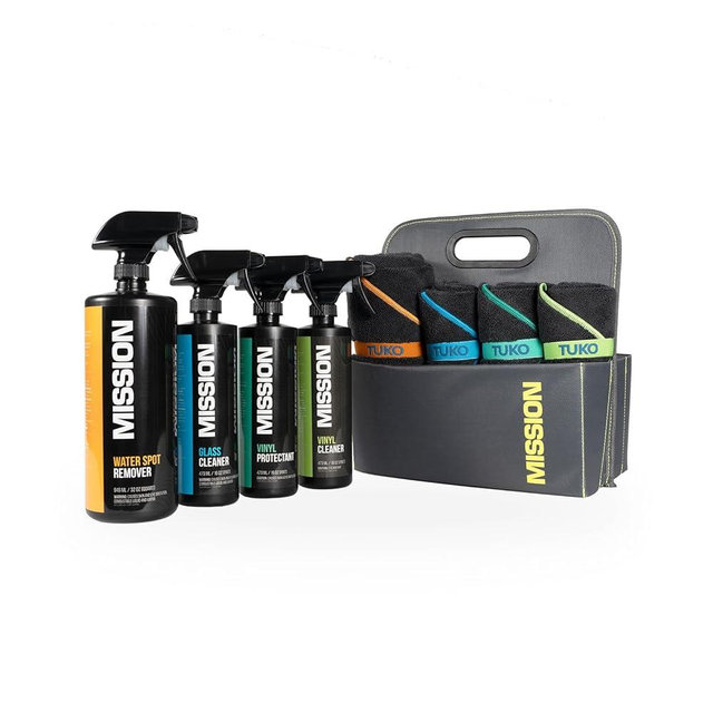 MISSION Boat Gear Detailing and Cleaning Accessories Kit for Pontoons, Tow Boats, and Jet Skis