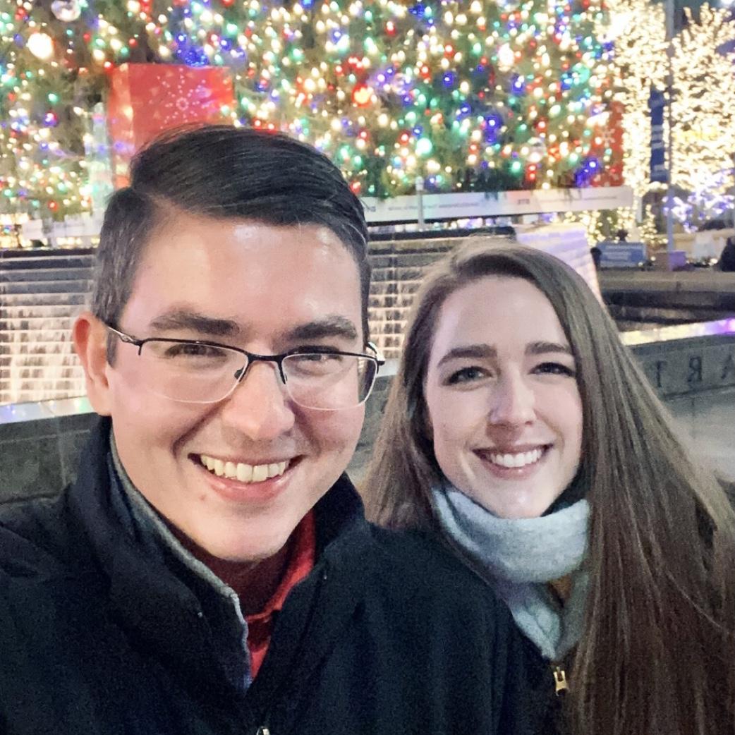 Early Christmas date, downtown Detroit, 2021