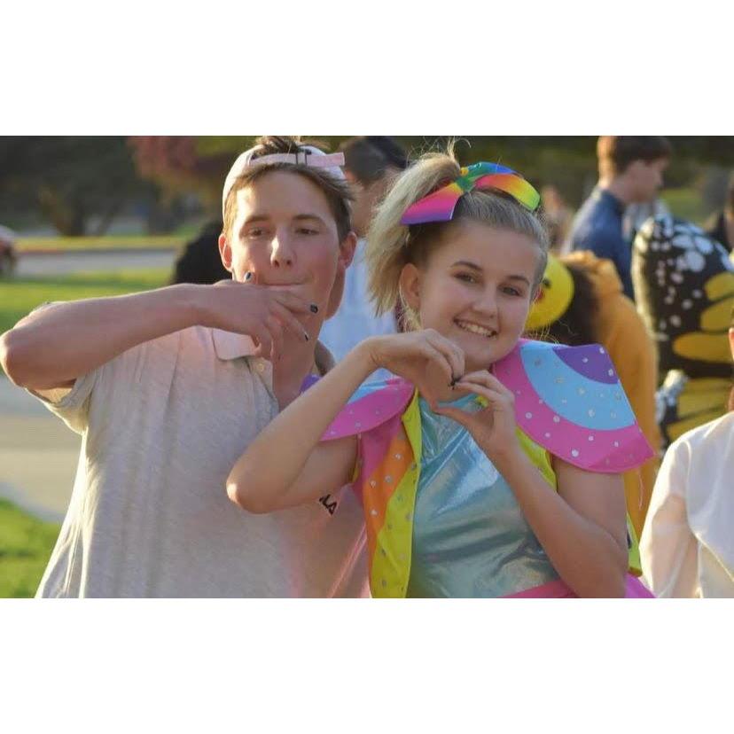Here is us the halloween before we were dating! Jojo Siwa and Jacob Sartorious!