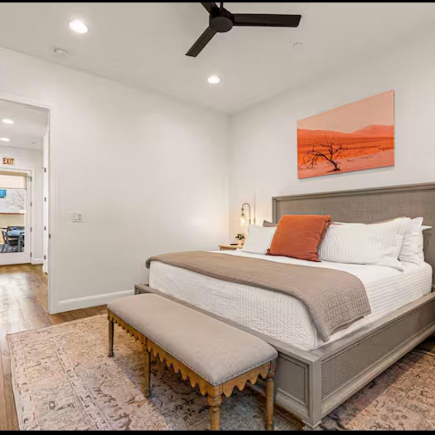 one of the 5 private bedrooms