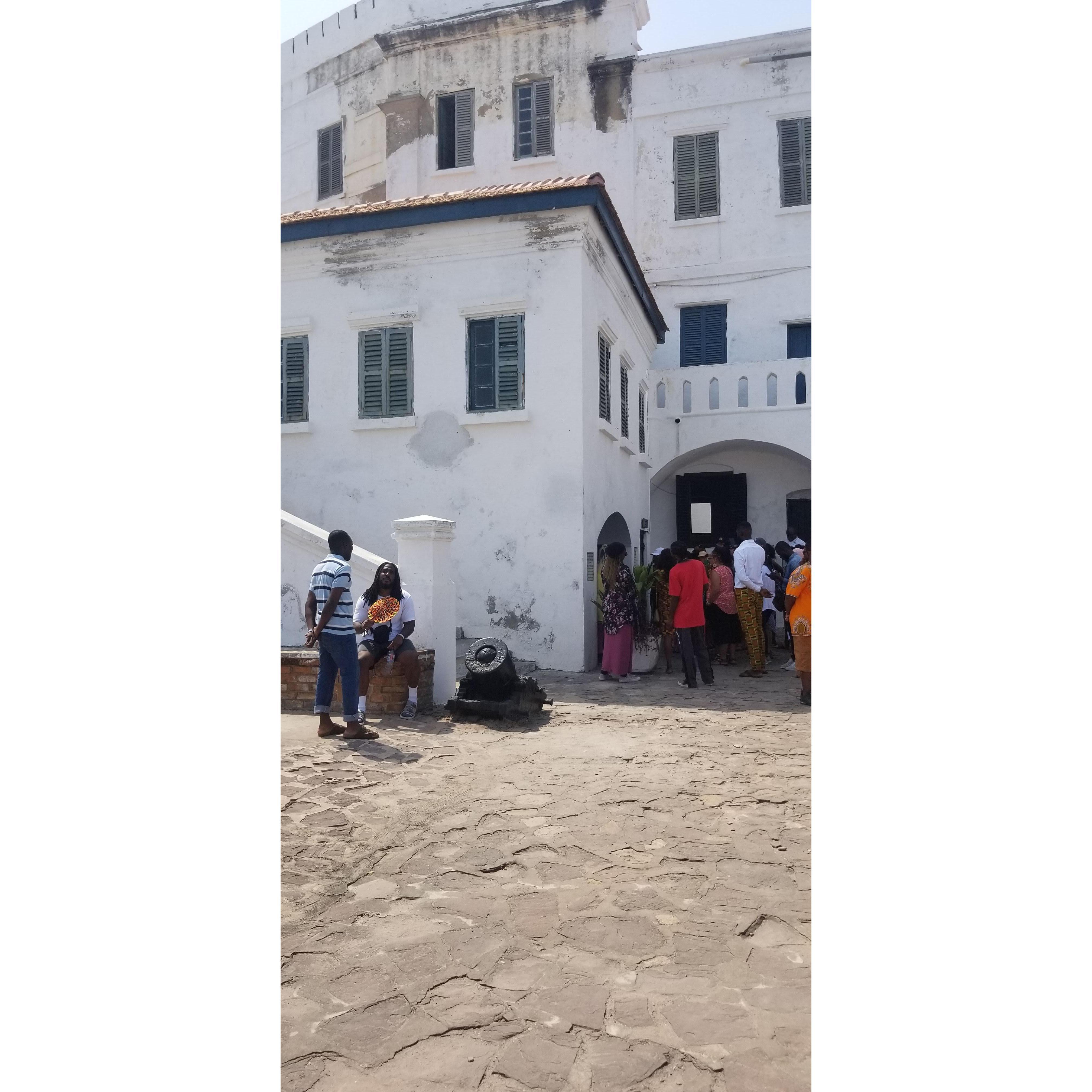 The church above the dungeons. Elimina Slave Port, Ghana