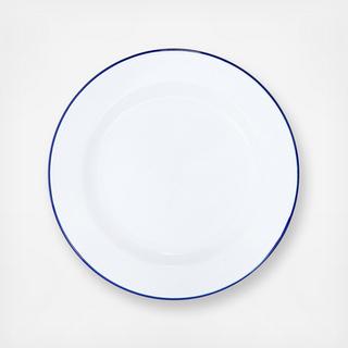 Vintage Enamelware Dinner Plate, Set of 4