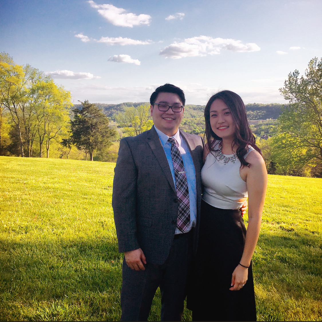Our first wedding together