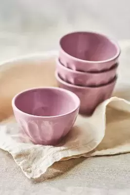 Amelie Latte Mini Bowls, Set of 4