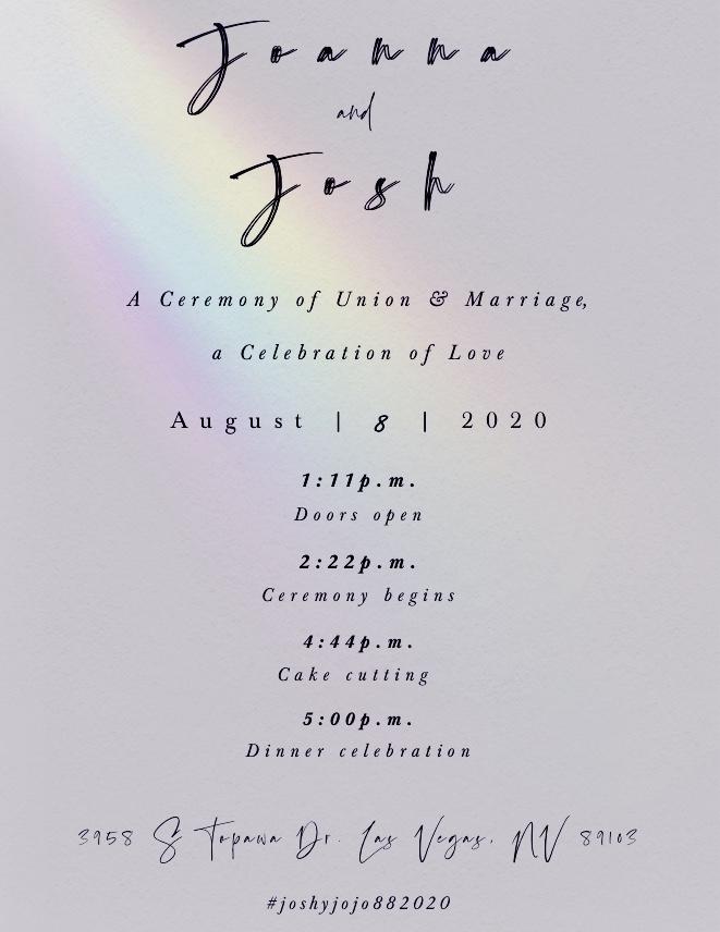 The Wedding Website of Joanna Park and Joshua Tekesky