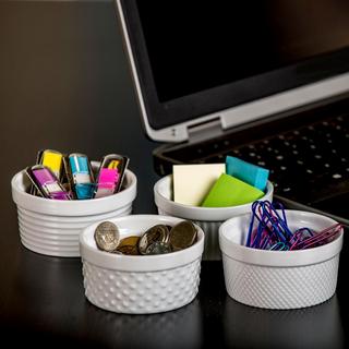 Textured 4-Piece Ramekin Set