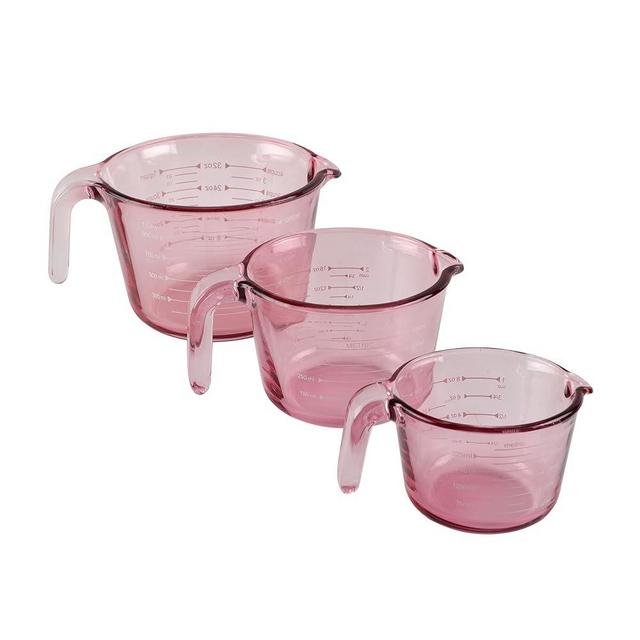 COOK WITH COLOR Glass Measuring Cups - Ideal for Cooking and Baking, Purple