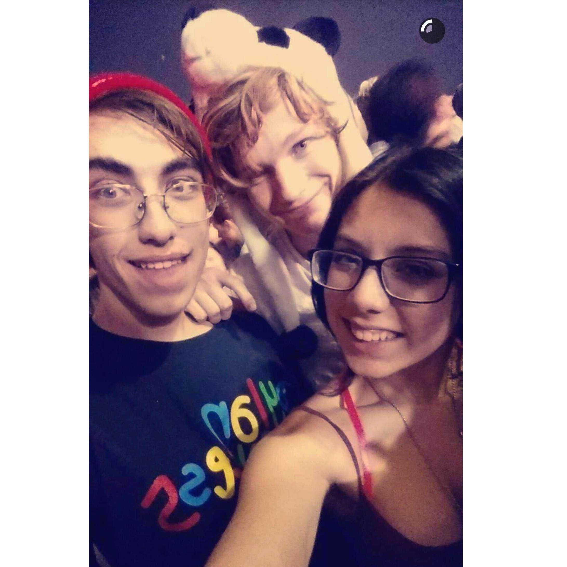 Clarissa's first rave with Donovan and Mckay.
