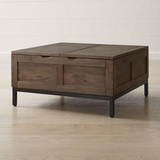 Tucker Grey Square Trunk