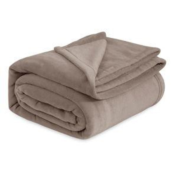 Bedsure GentleSoft Fleece Bed Blankets Queen Size Mocha Brown - Soft Lightweight Plush Fuzzy Cozy Luxury Blanket Microfiber, 90x90 inches