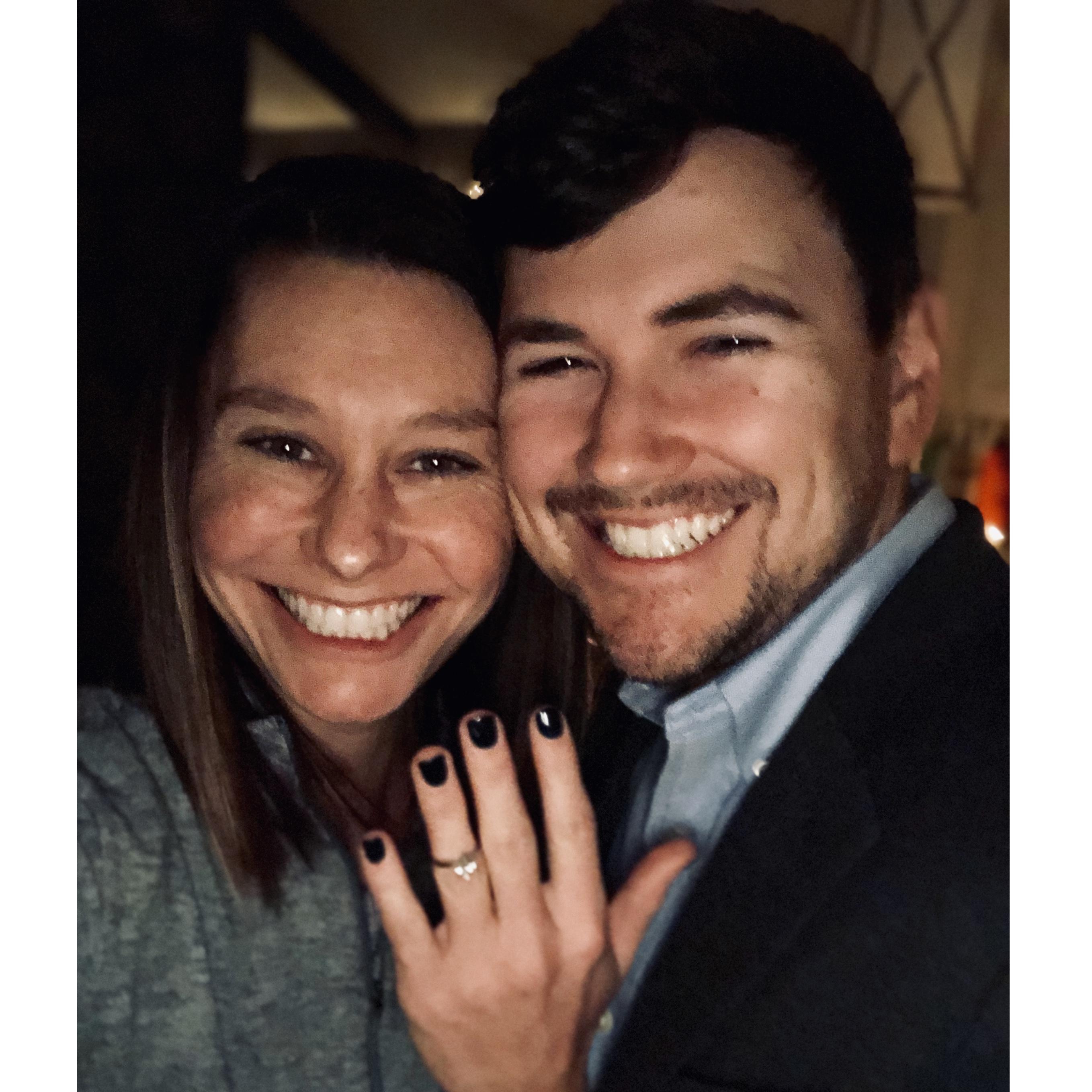 The night we got engaged! 12/6/2018