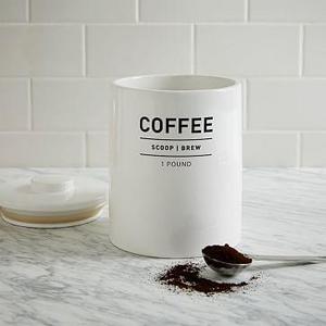 Utility Coffee Canister, White
