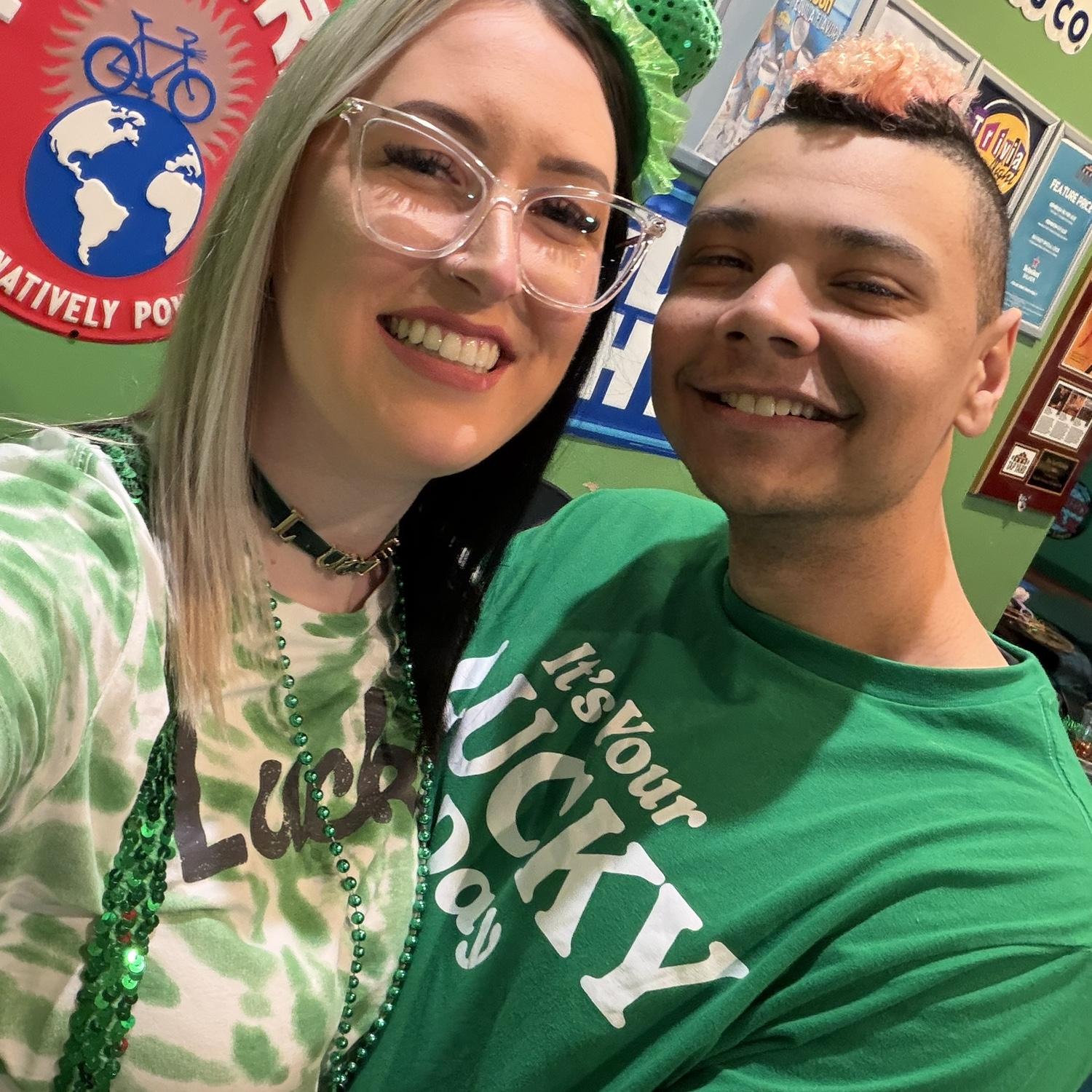 Our 1st St. Patty’s Day together🍀🌈