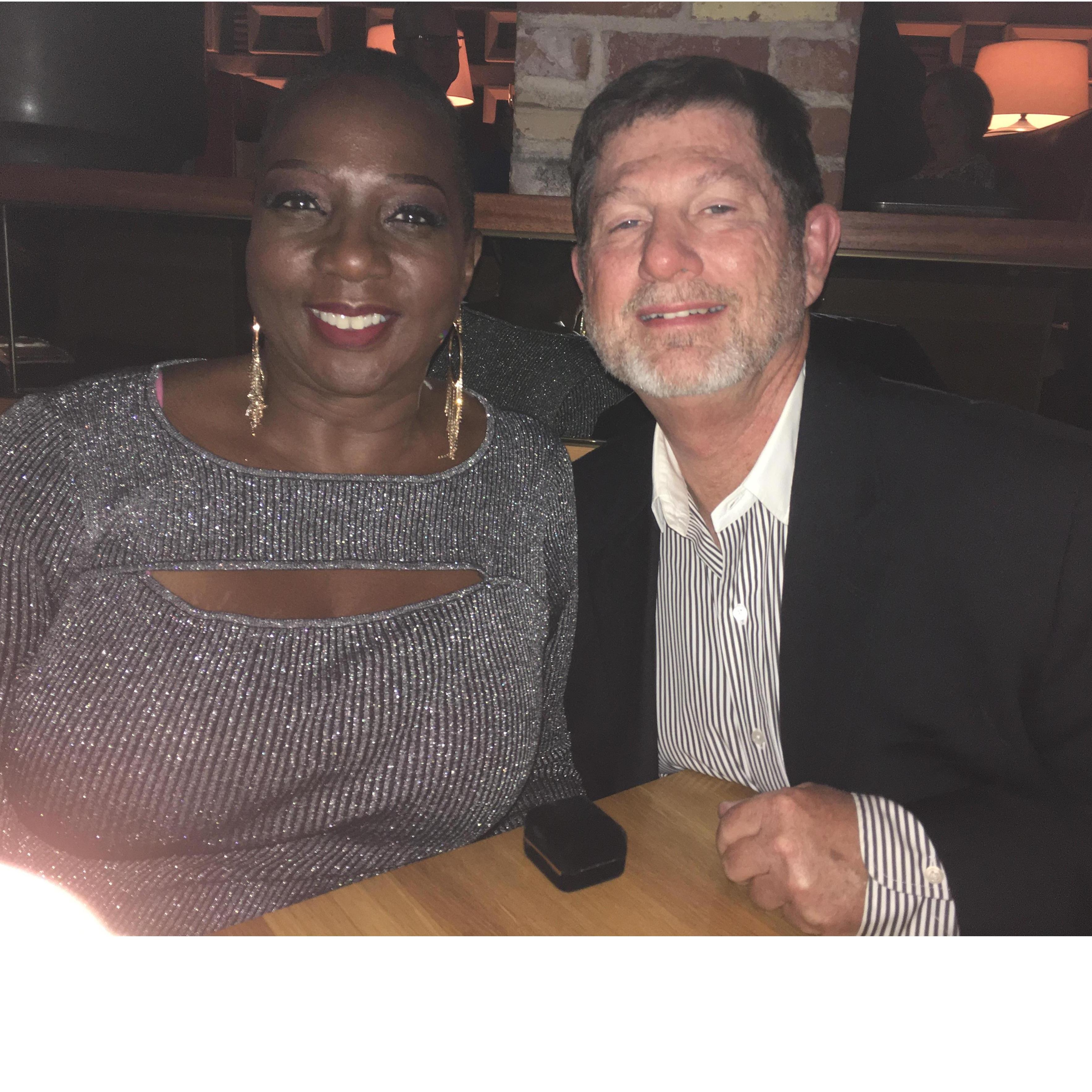 Proposal night. He took me out to one of our favorite restaurants!