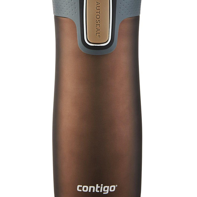 Contigo AUTOSEAL West Loop Vaccuum-Insulated Stainless Steel Travel Mug, 16 oz, Latte Trans Matte