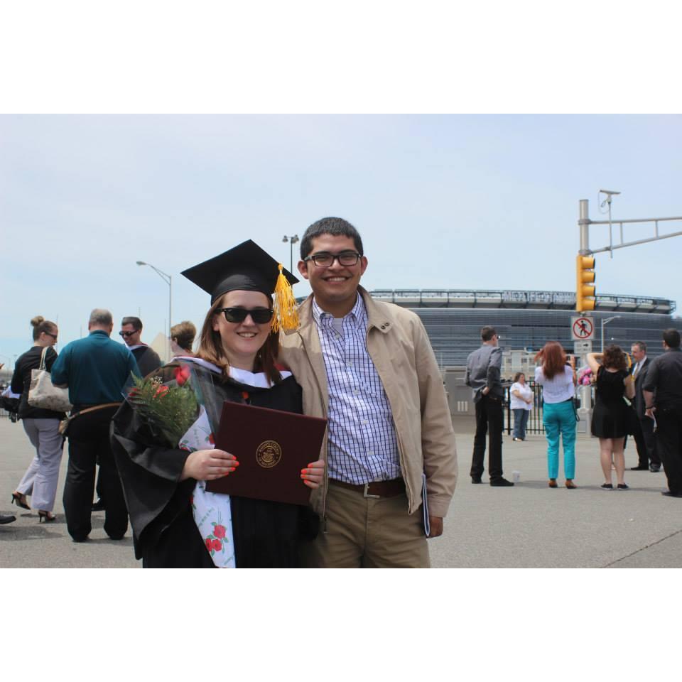 While we were apart during our college years, we always found ways to spend time together, including weekend visits and Skype calls where we'd play online Scrabble.