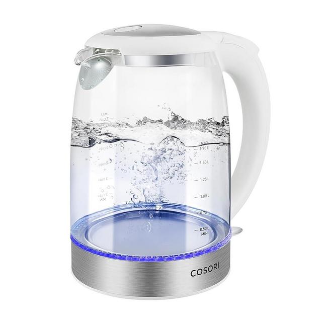 COSORI Electric Kettle, Tea Kettle Pot, 1.7L/1500W, Stainless Steel Inner Lid & Filter, Hot Water Kettle Teapot Boiler & Heater, Automatic Shut Off, BPA-Free, White