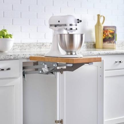 Rev-A-Shelf Kitchen Cabinet Spring Loaded Mixer Lift