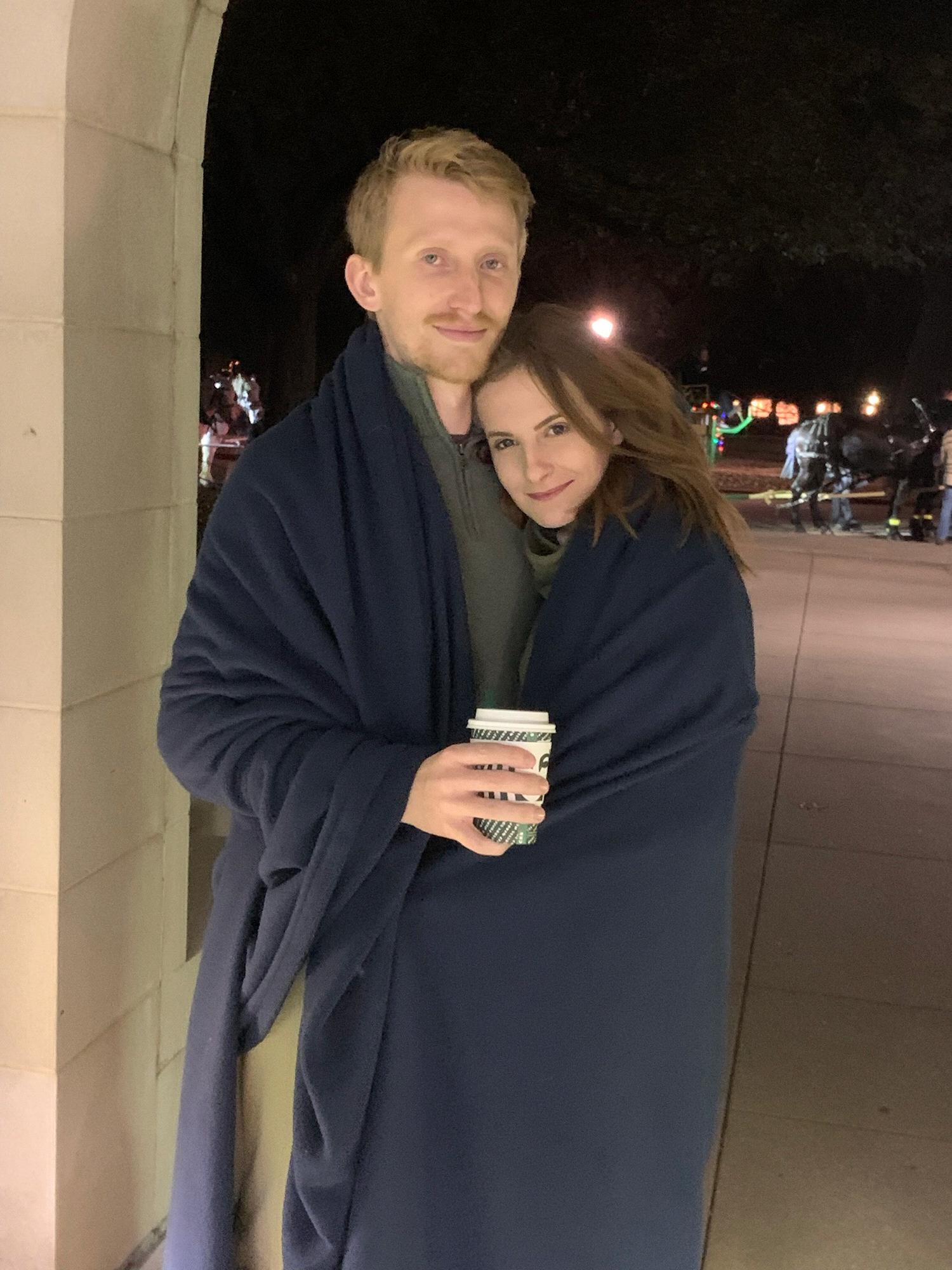Chase and Jessica at Christmas time in 2019.