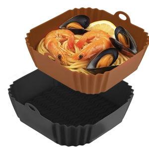 9 Inch Large Air Fryer Silicone Liners - 2 PCS