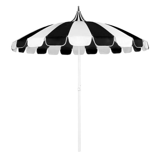 Funsite 8Ft Patio Pagoda Umbrella, UV Protect Pool Umbrellas with Heavy Duty Pole, Outdoor Market Umbrella for Holiday Garden Backyard