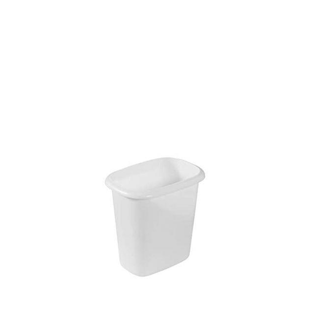 Rubbermaid Vanity Trash Can Wastebasket 6.0 quarts (FG295300WHT) , White