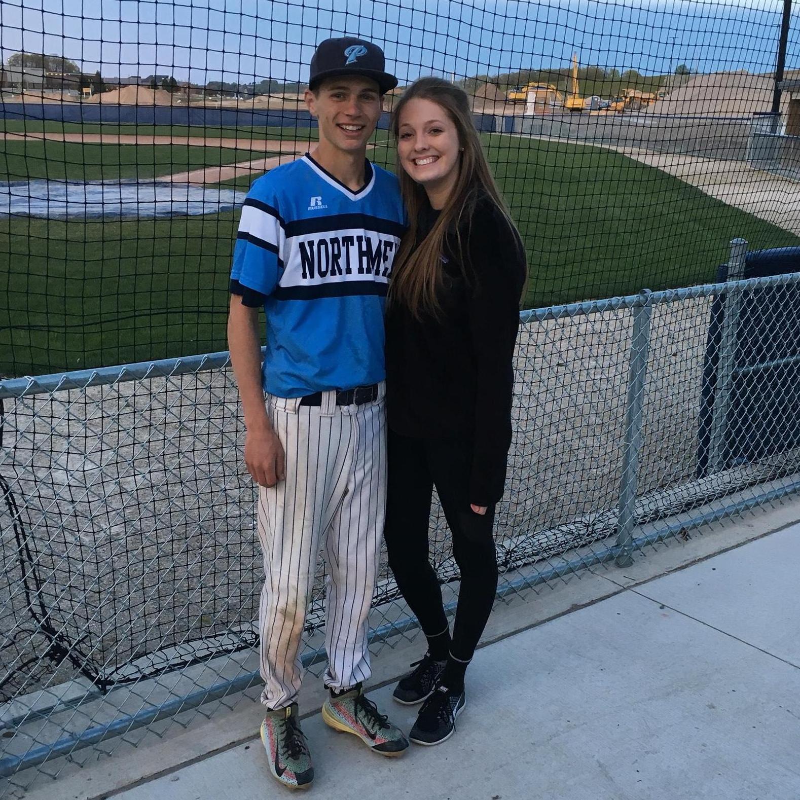 this was taken after one of peter's baseball games senior year, 2016