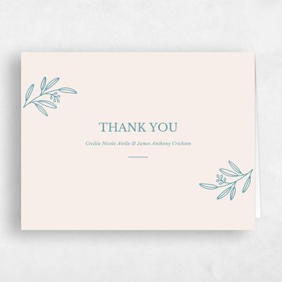 Sky, Blue Wedding Thank You - Norcross