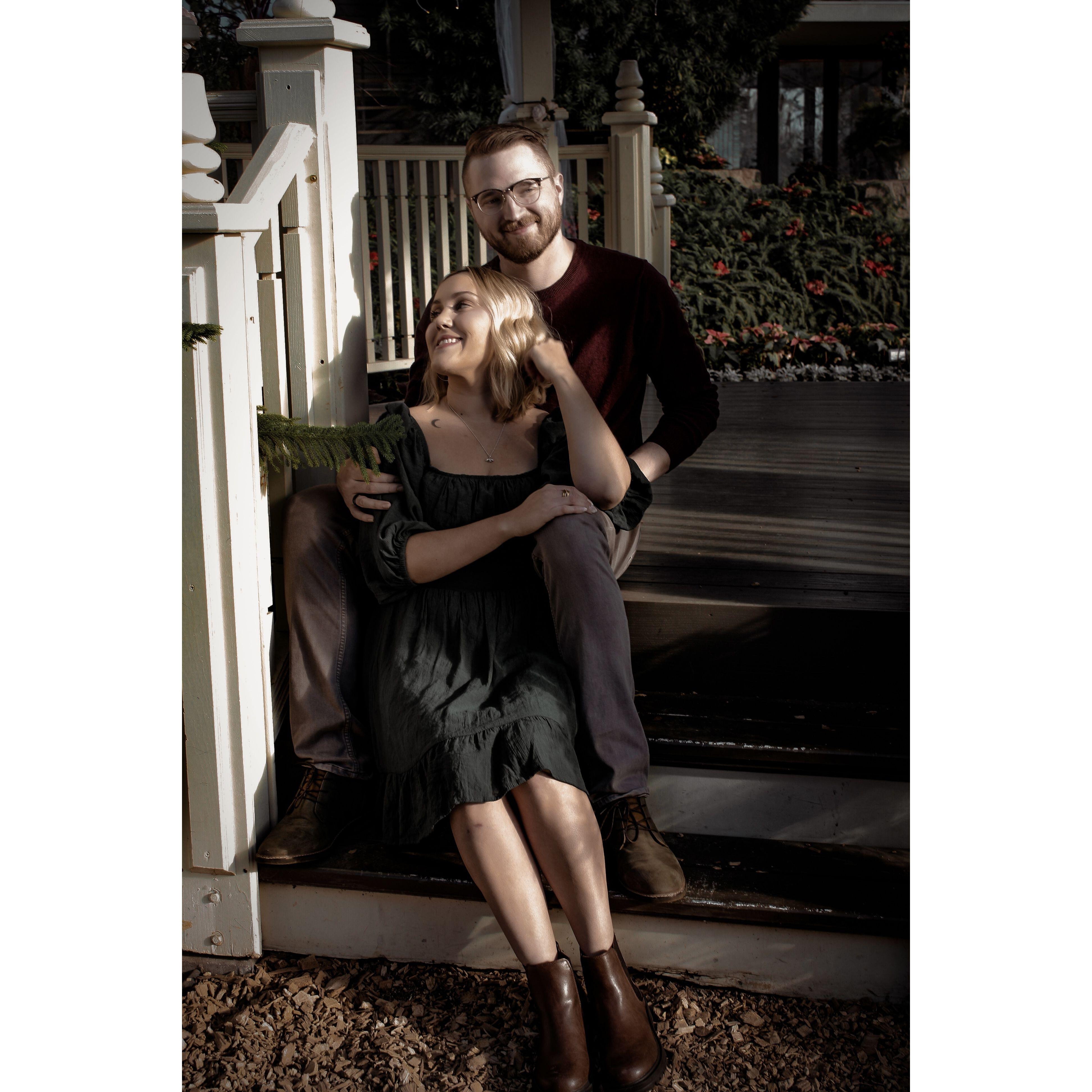 Engagement photo taken in Milwaukee, WI by Taylor Olsen & edited by Ash. November 2022