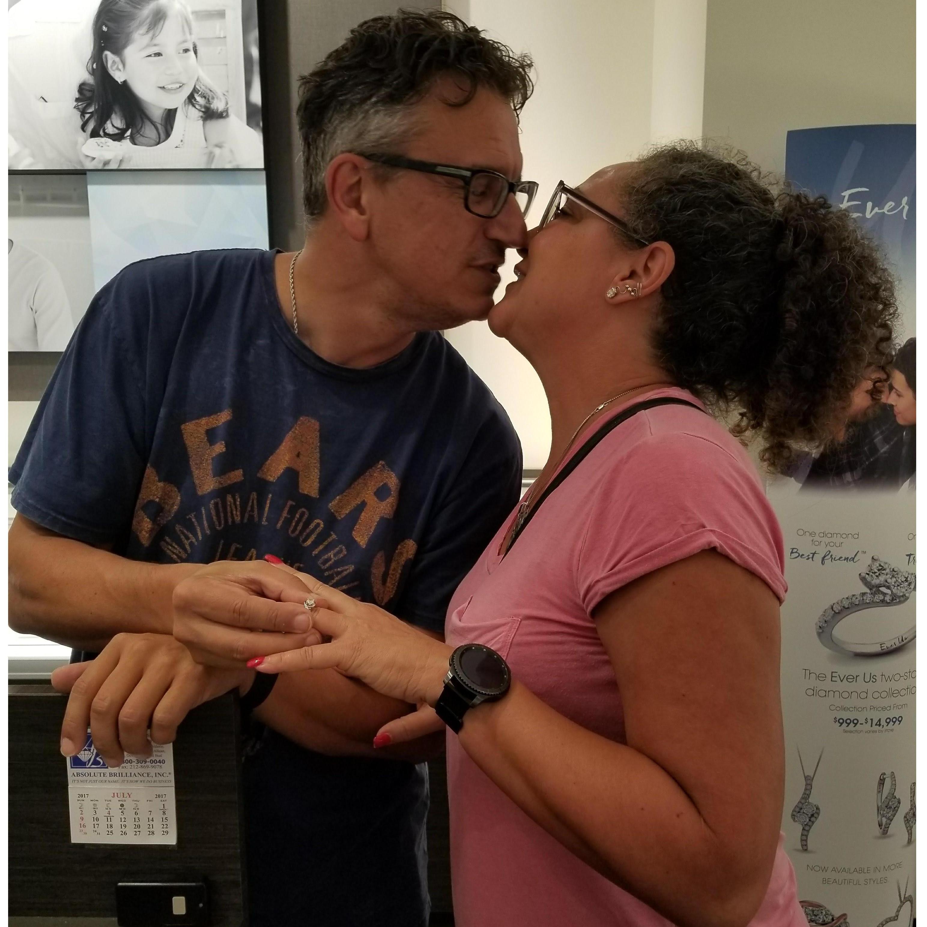 ...and sealed it with a kiss.