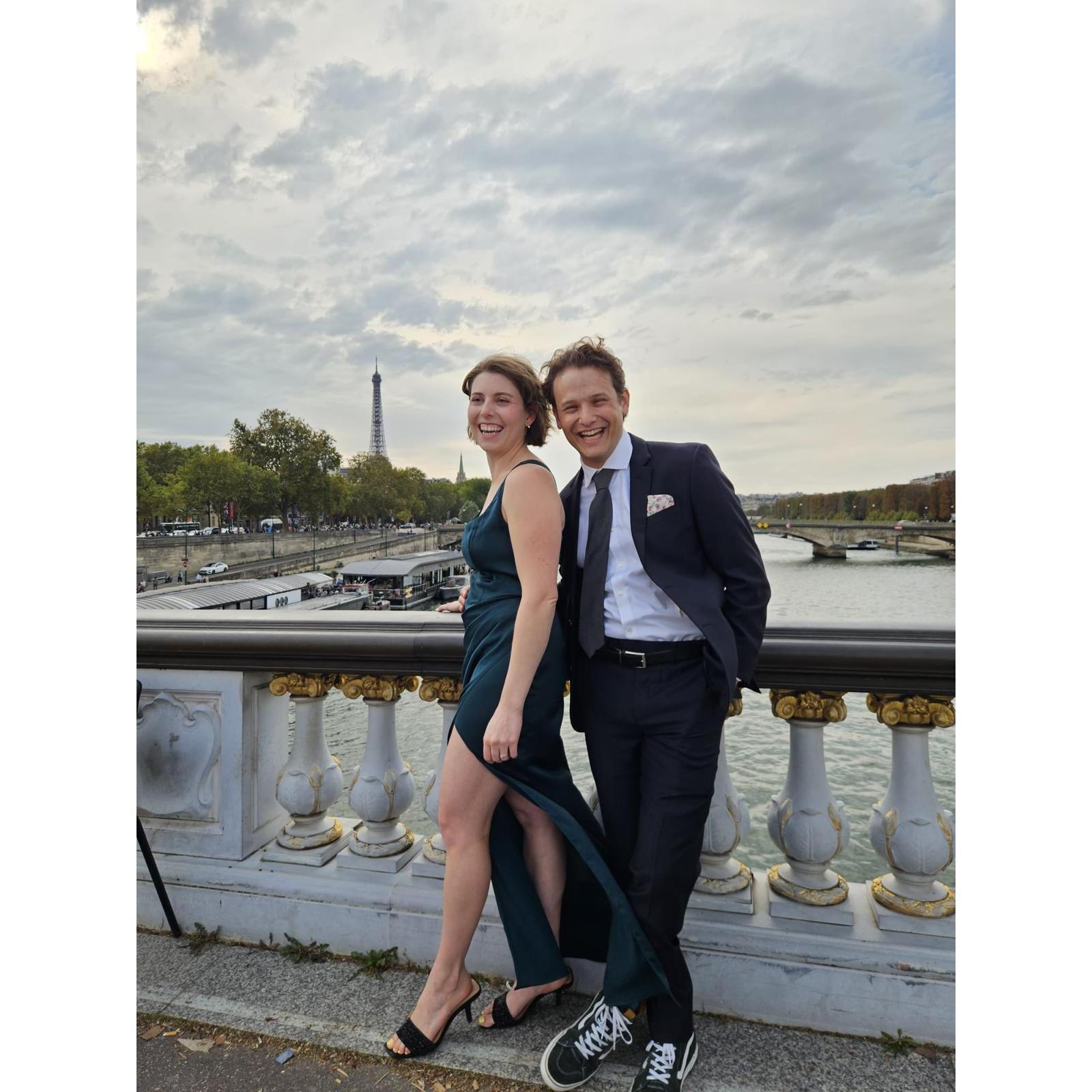Celebrating Emmy and JB's wedding in Paris!