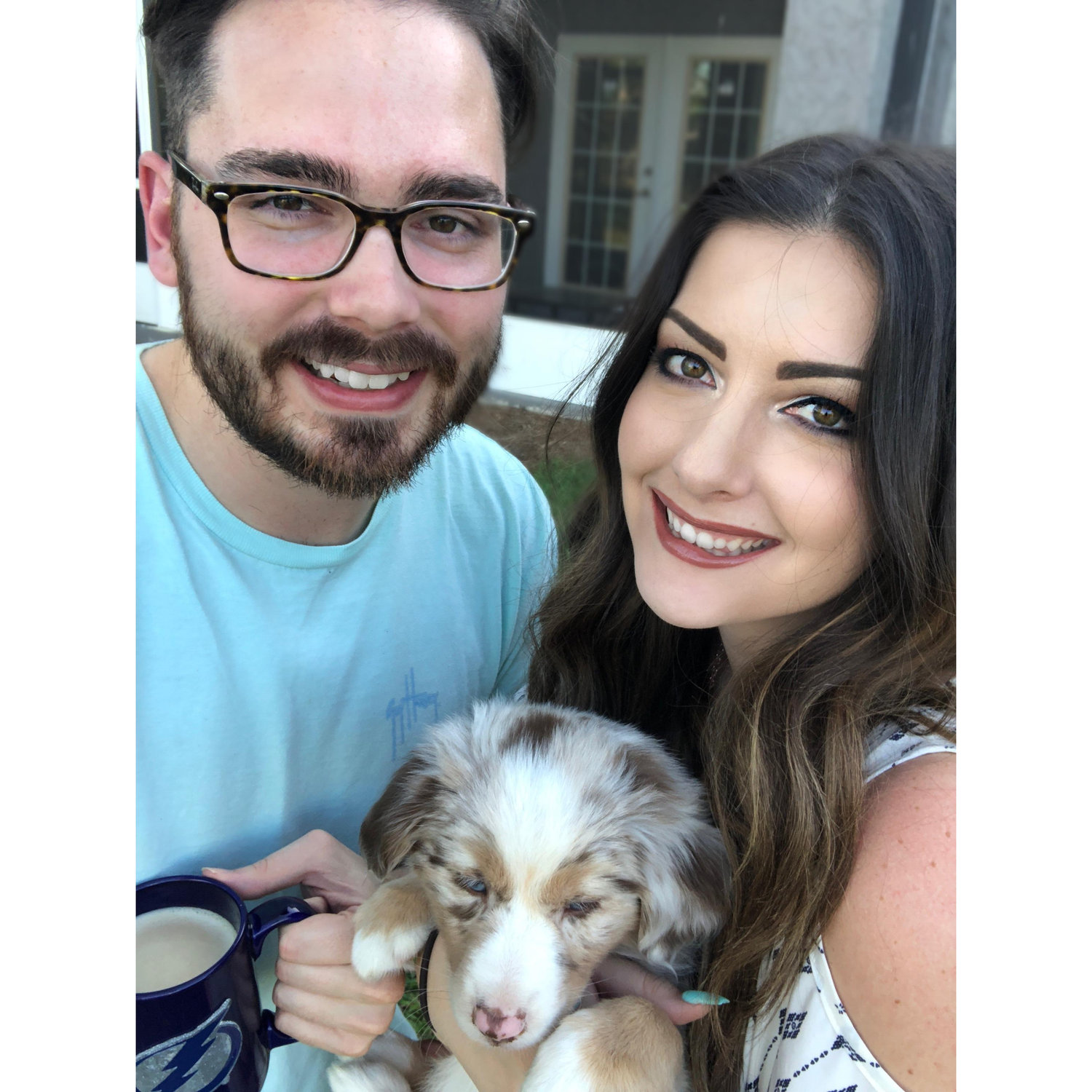 The day we brought home our first fur baby, Ekko!