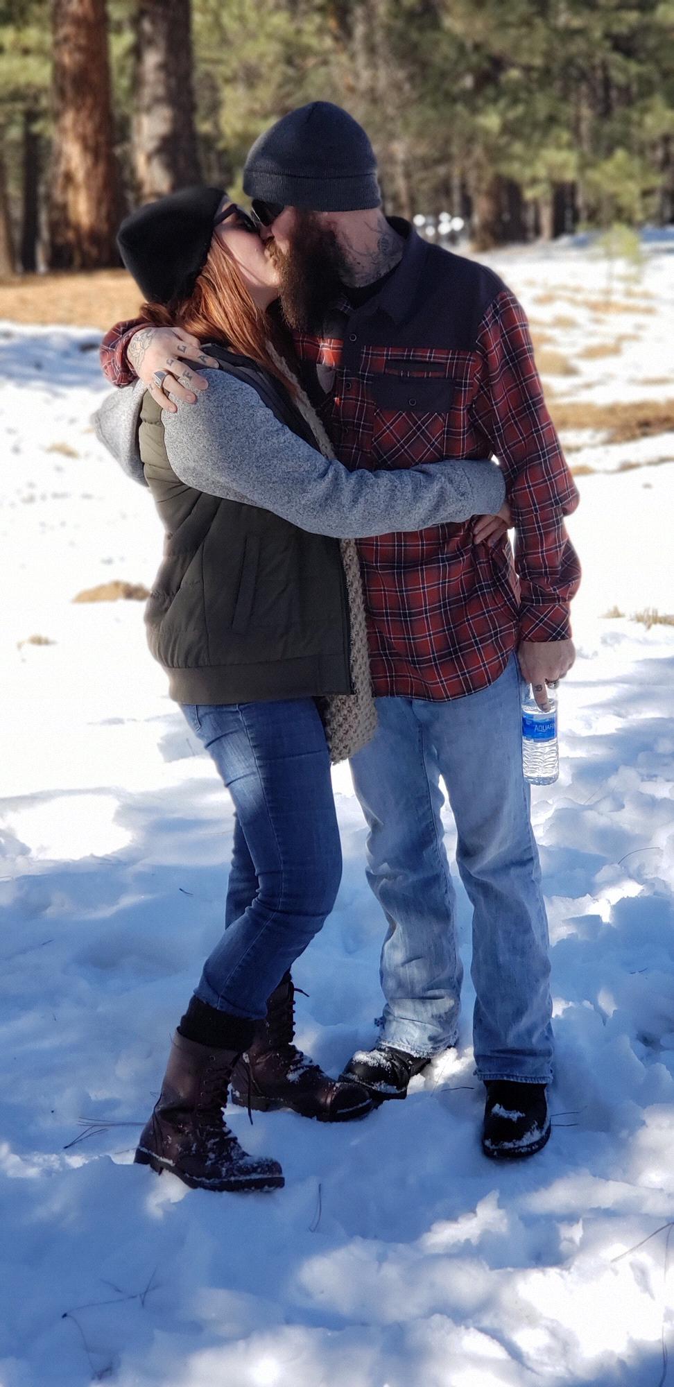 Sledding in Flagstaff with our family ❤️
