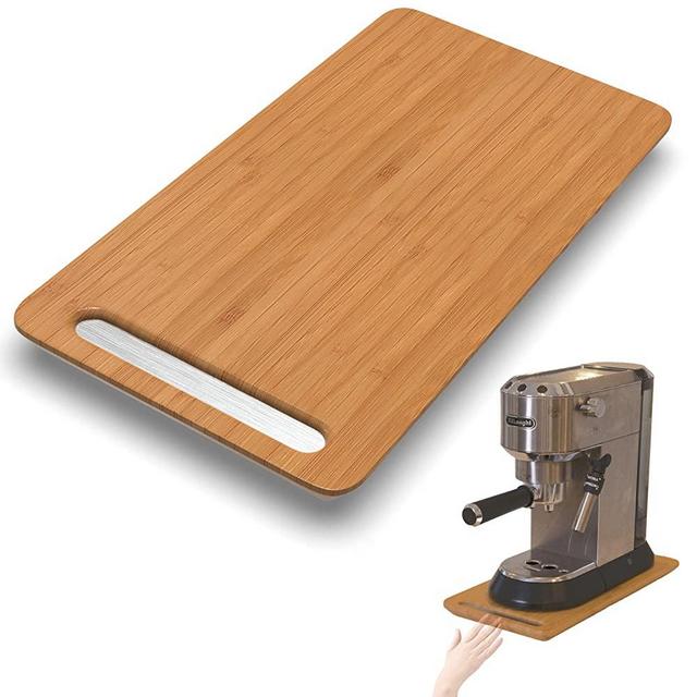 Kitchen Appliance Slider for Counter – Bamboo Sliding Tray for Coffee Maker, Air Fryer, Food Processor, Blender, Toaster – Kitchen Appliance Rolling Tray for Countertop (7.5” X 14.5”)