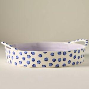 Berry Icon Handpainted Stoneware Pie Dish